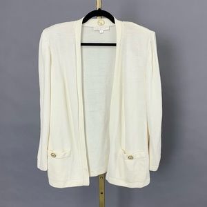 St. John Cream Cardigan